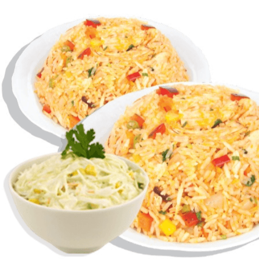 2 Promo de Arroz con Pollo + Ensalada