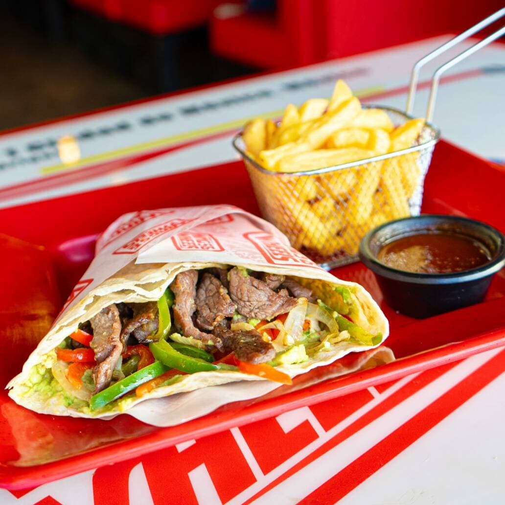 Burrito Deluxe de Arrachera con Guacamole 🔥