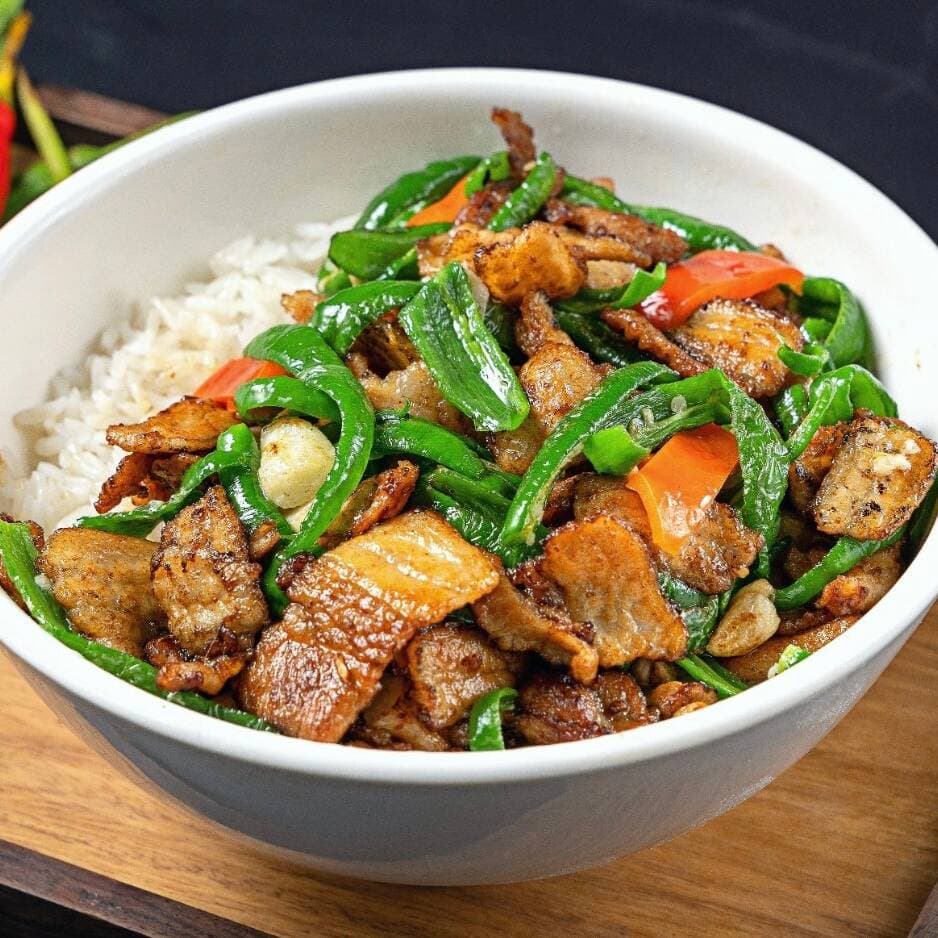小炒肉套餐 Combo-Cerdo con Serrano Picante