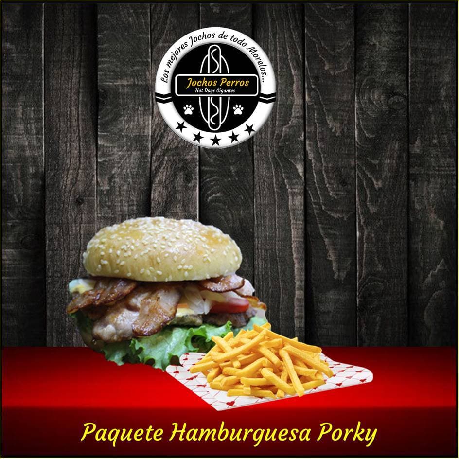 Hamburguesa Porky con Papas