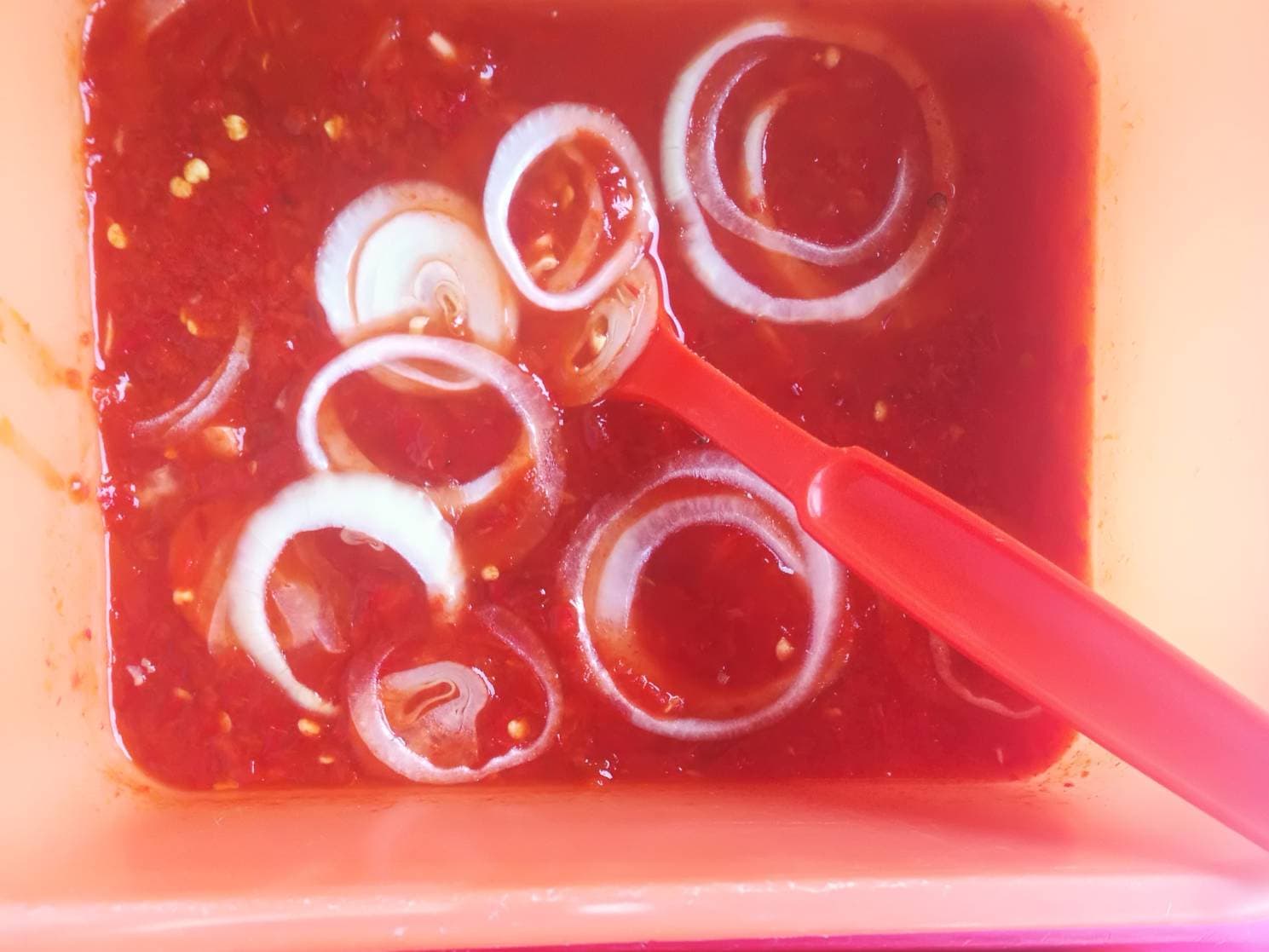 Salsa Tatemada de chile rojo fresco 8 Oz