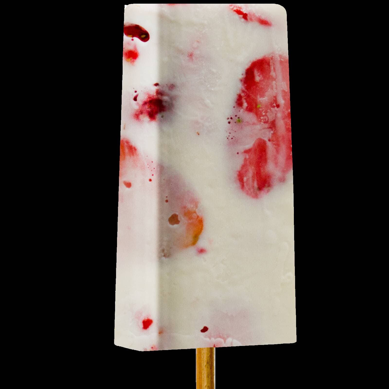paleta de fresas con crema
