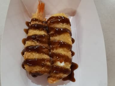 Kushiagues de camarón con queso