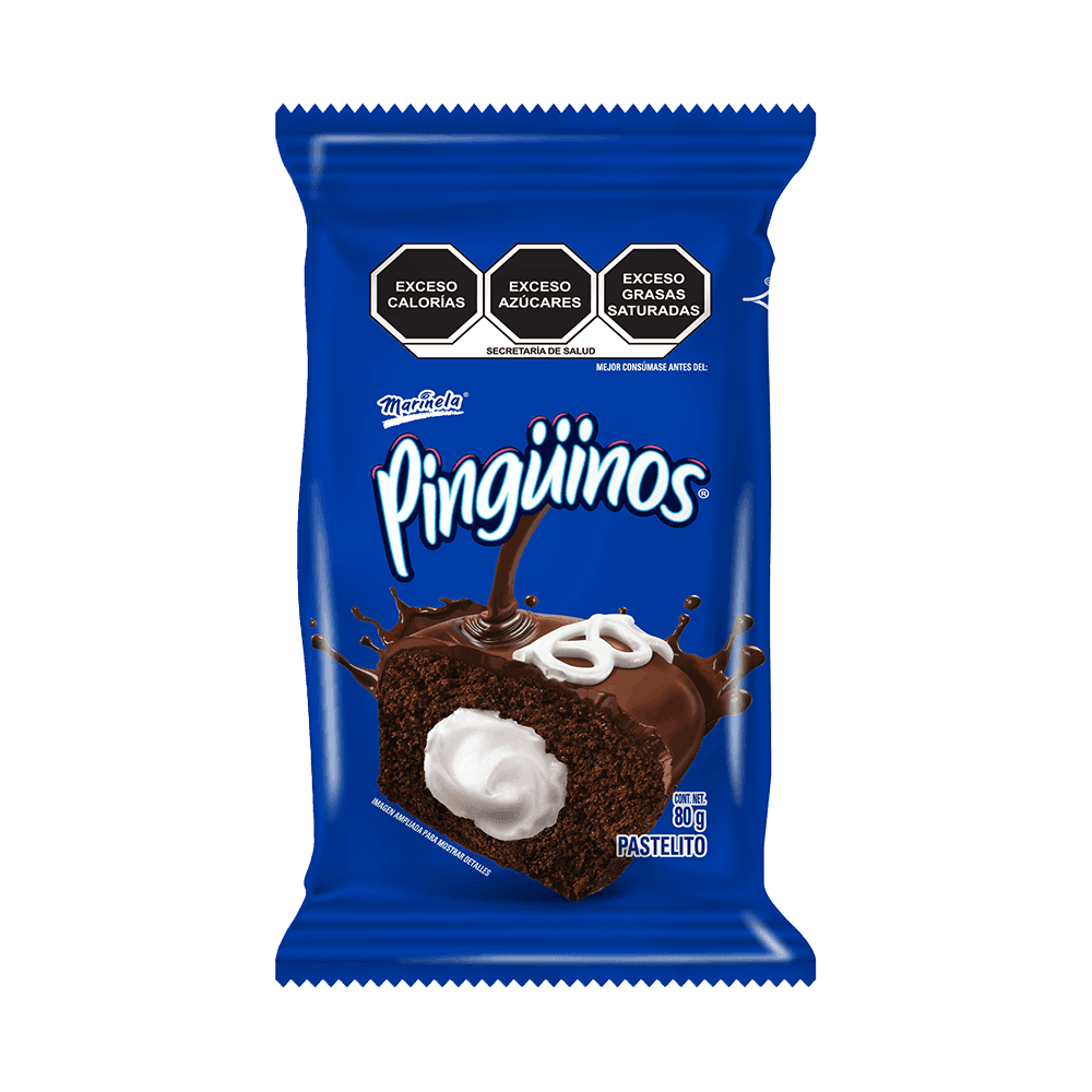 Pastelito Pinguinos Marinela 80 gr chocolate