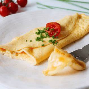 Omelette de Machaca de Camarón