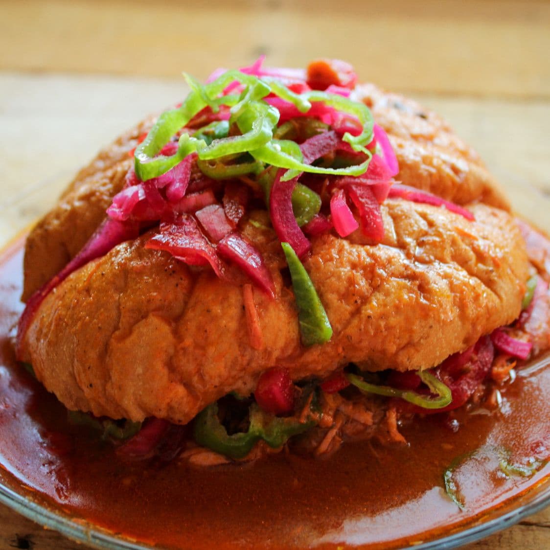 Torta de Cochinita Pibil Ahogada Feb