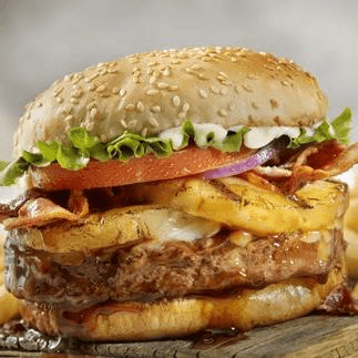 Hamburguesa Arrachera c/piña
