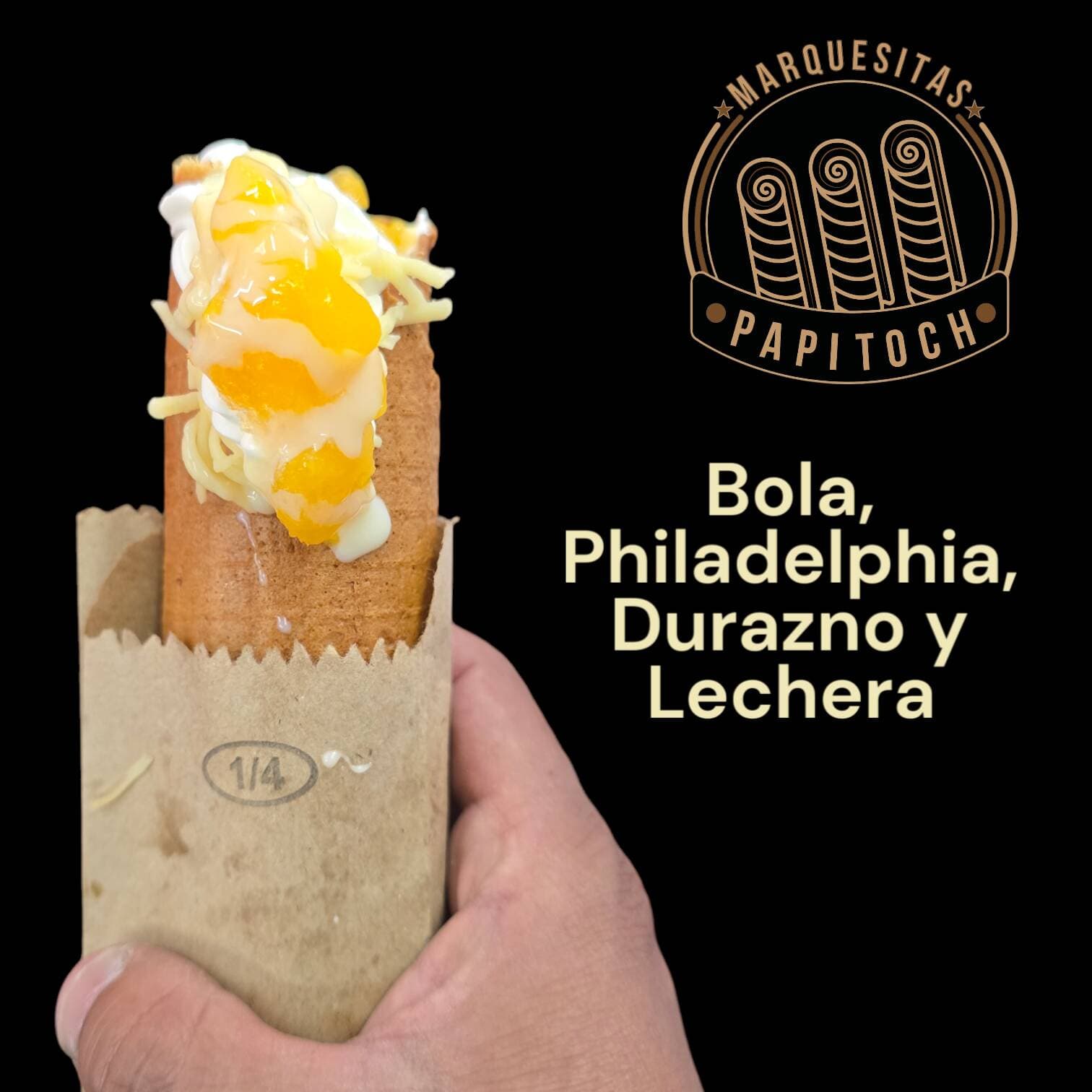 Queso Bola Queso Philadelphia Durazno y Lechera