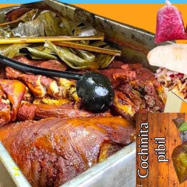 1 kilo de carne de Cochinita Pibil con su caldito