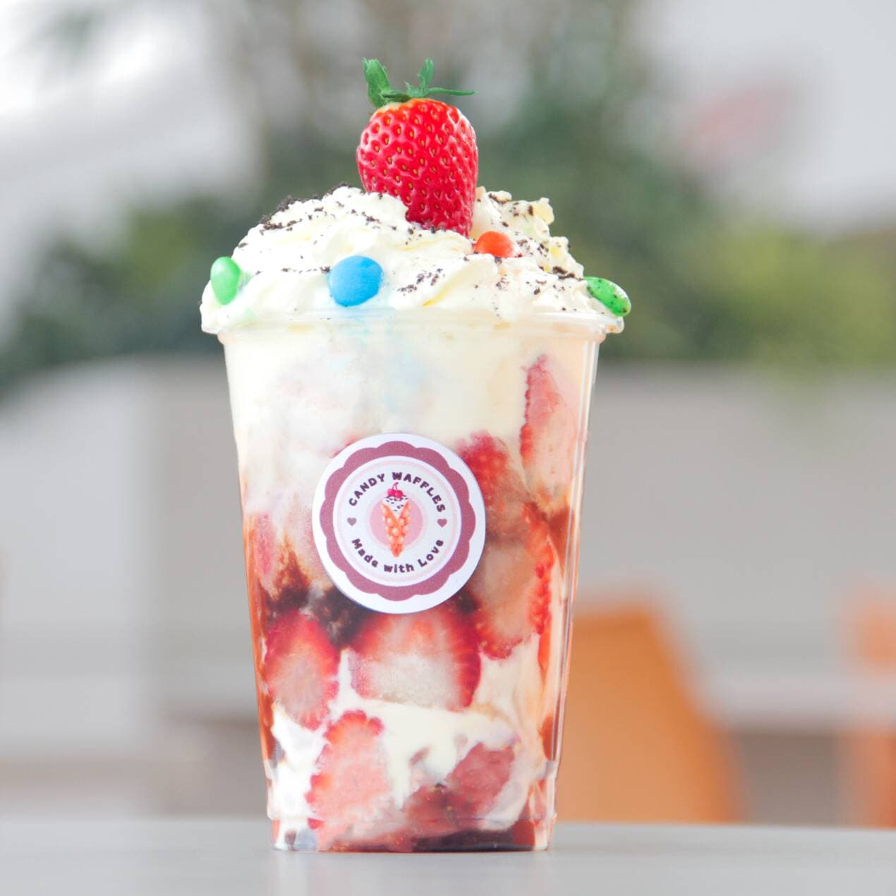 Fresas con crema 16 onzas