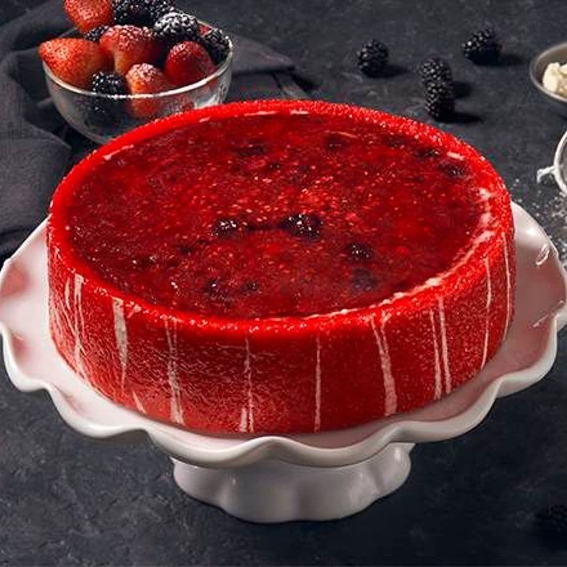 Pastel Queso y Frutos Rojos