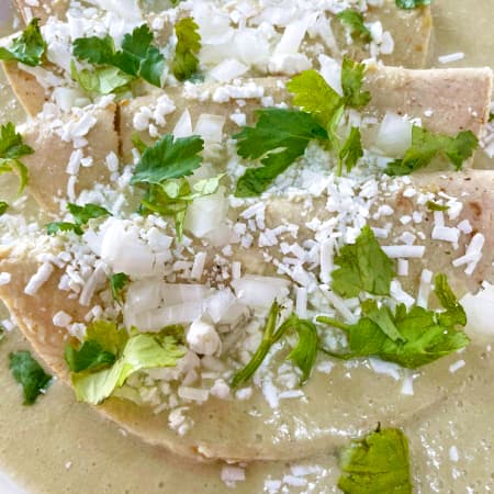 Enchiladas con pollo