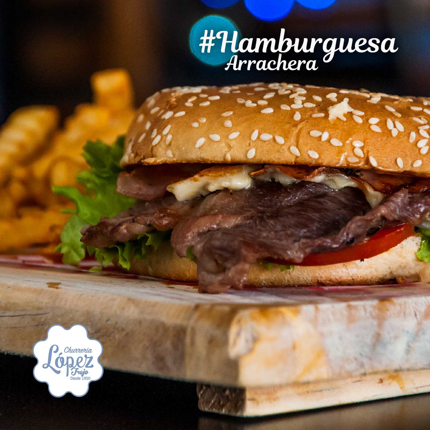Hamburguesa Arrachera