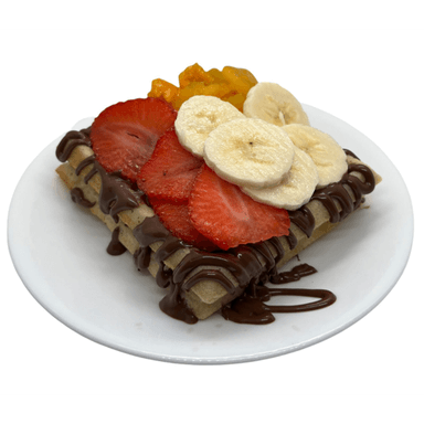 Wafle de Nutella con 3 frutas