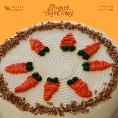 Pastel de Zanahoria Mediano