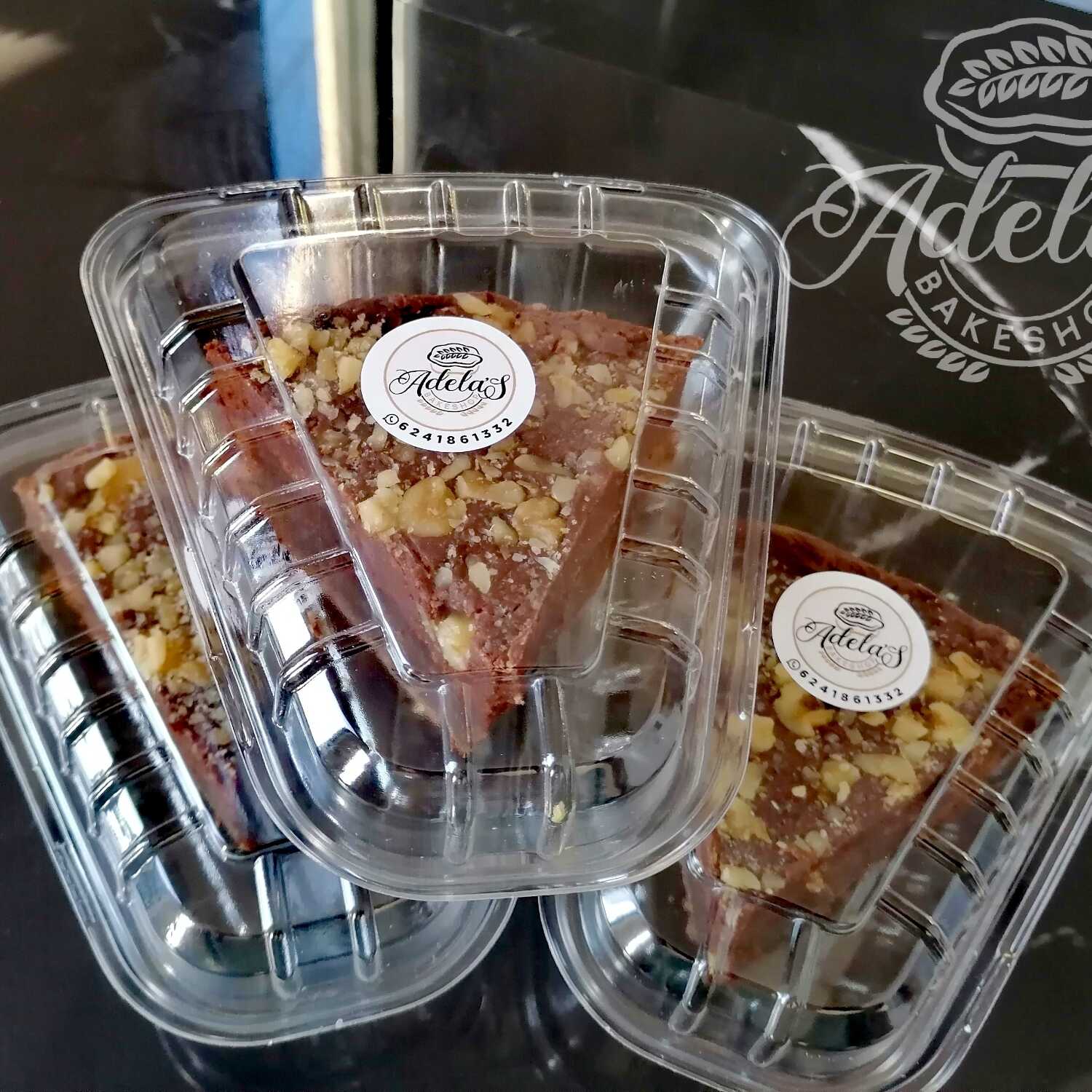 Rebanada de Fudge Chocolate Cake