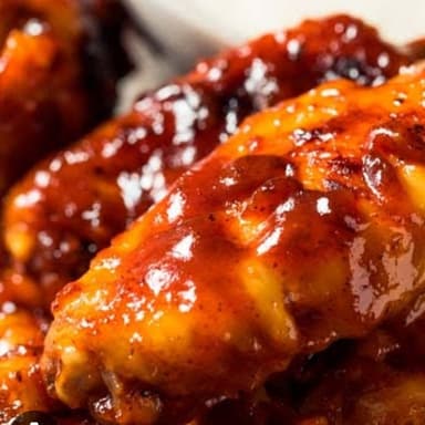 Un pollo asado en salsa mango habanero