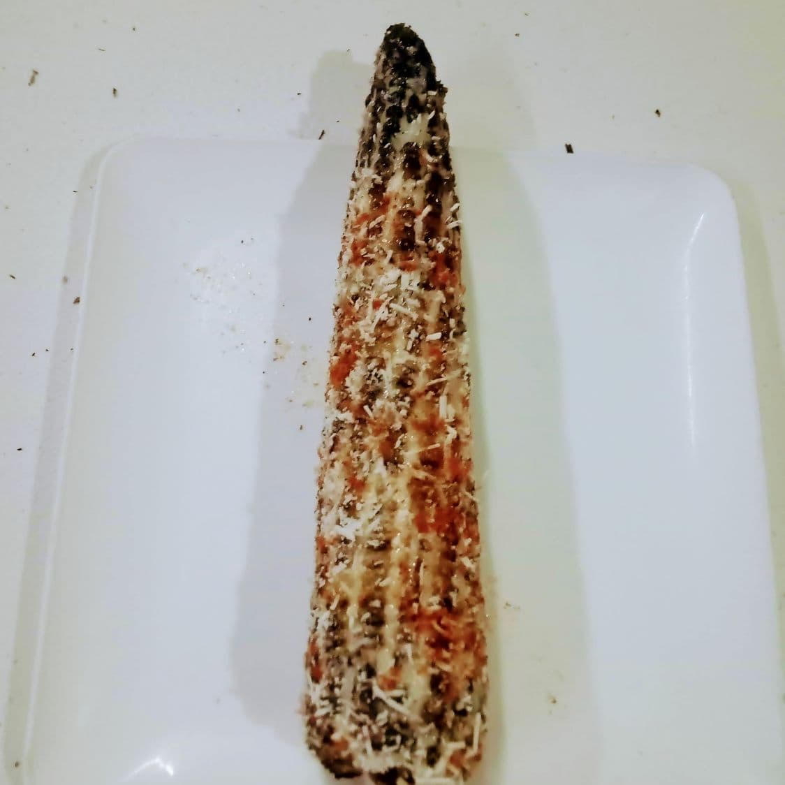 Elote Asado preparado mayonesa,queso y chile