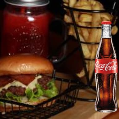 Combo Hamburguesa Moly mas Coca Cola 250ml