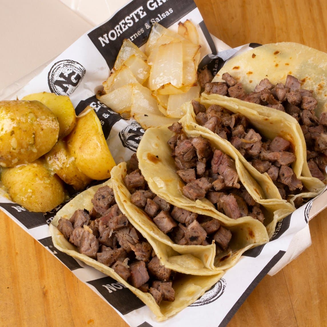 5 Tacos Sirloin.