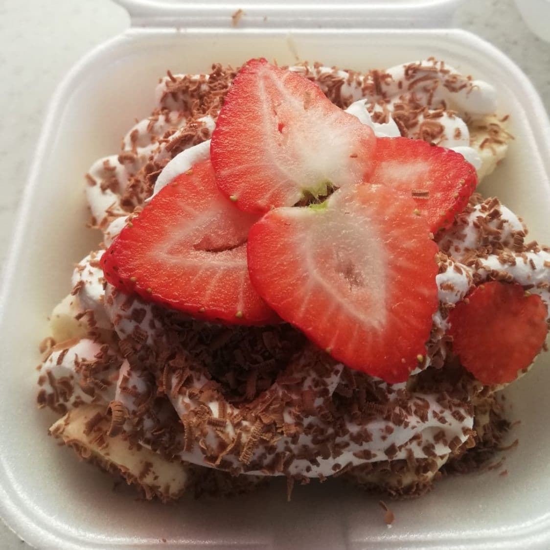 Plátanos con Crema o Chantillí