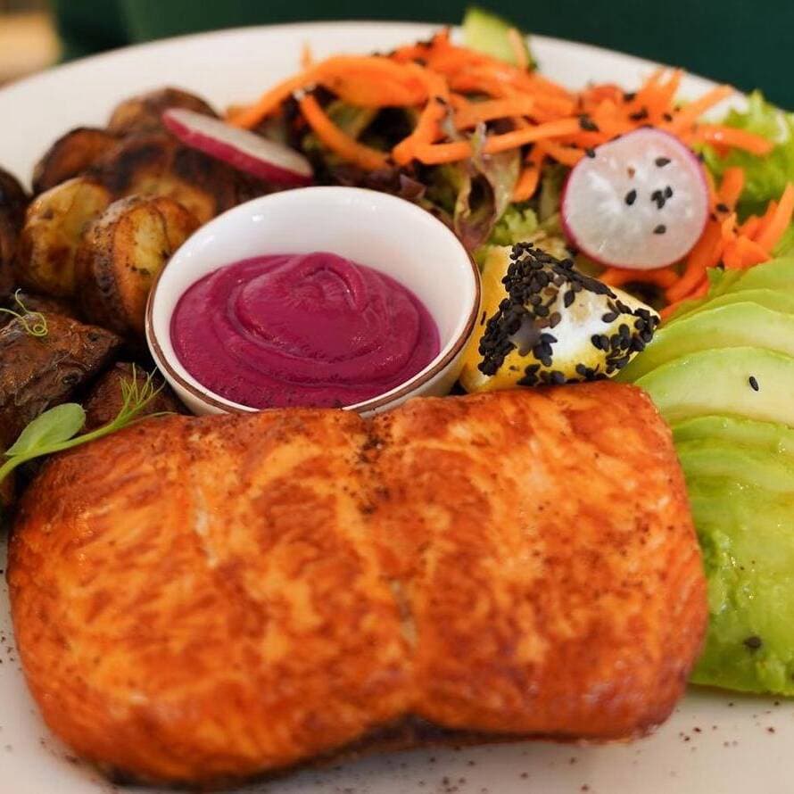Grilled Fit Salmon