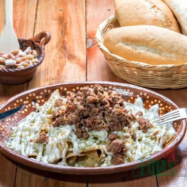 Chilaquiles Con Picadillo