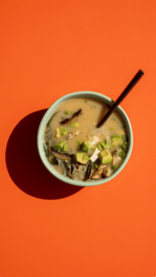 Spicy miso soup