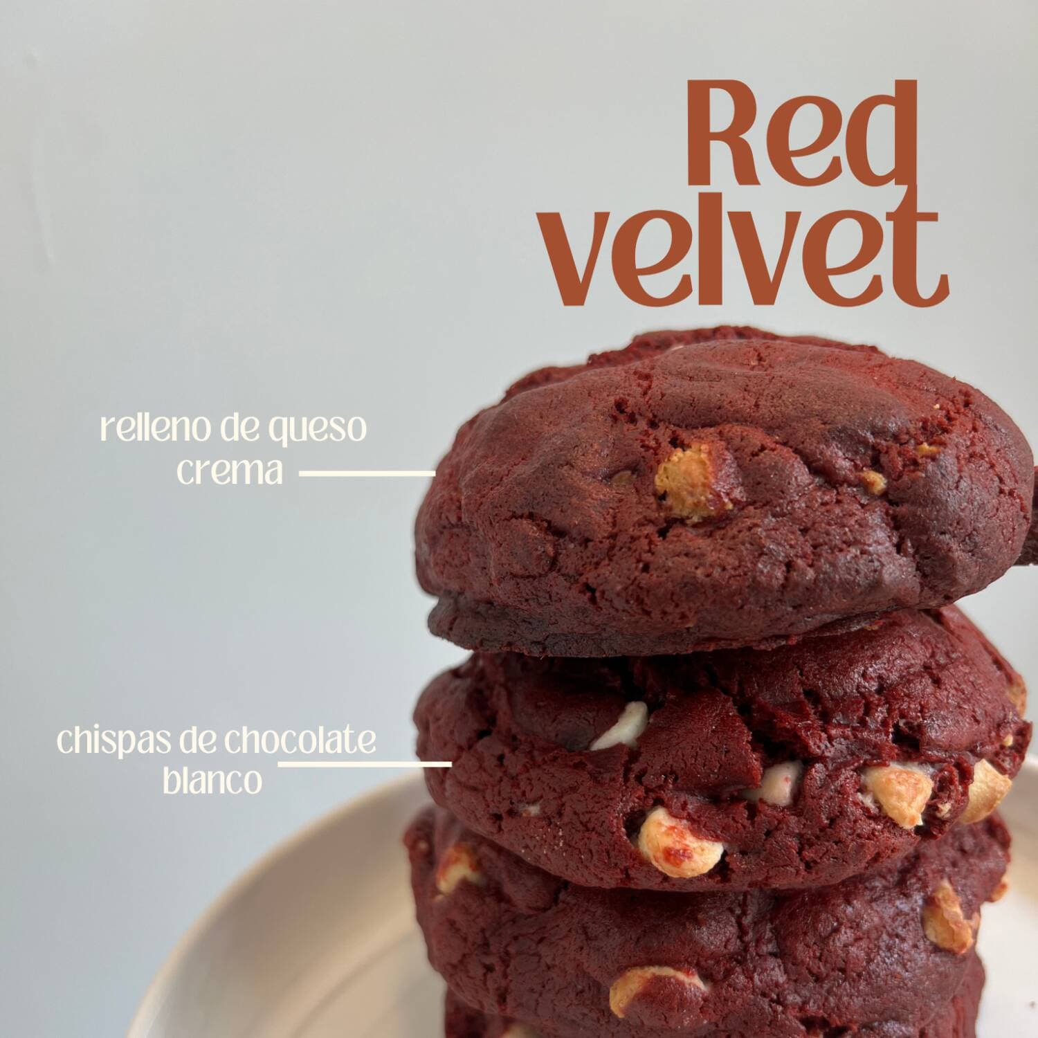 Galleta de red velvet
