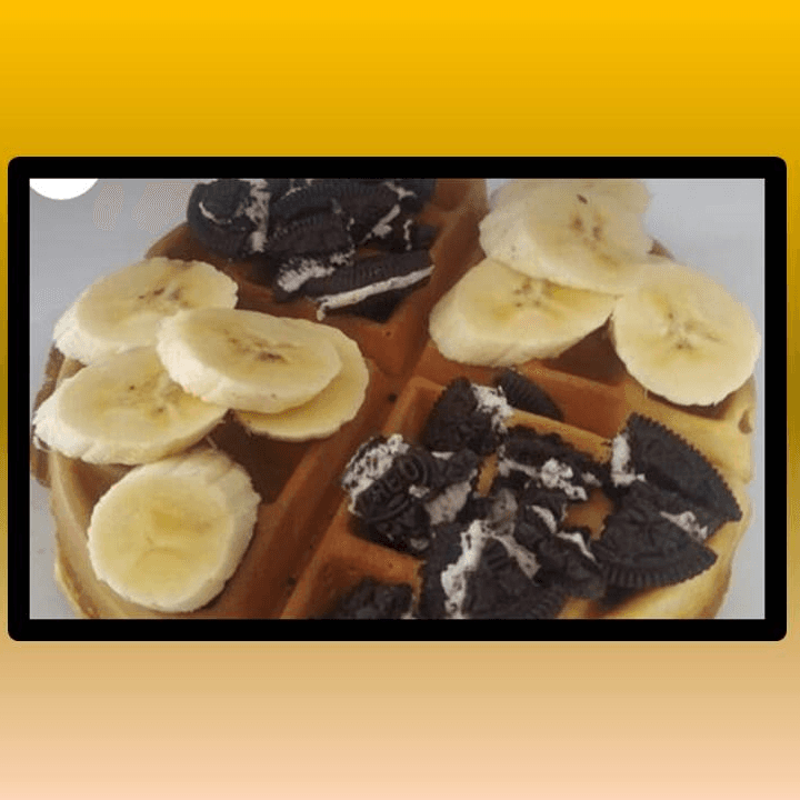 Wafle de Banano y OREO