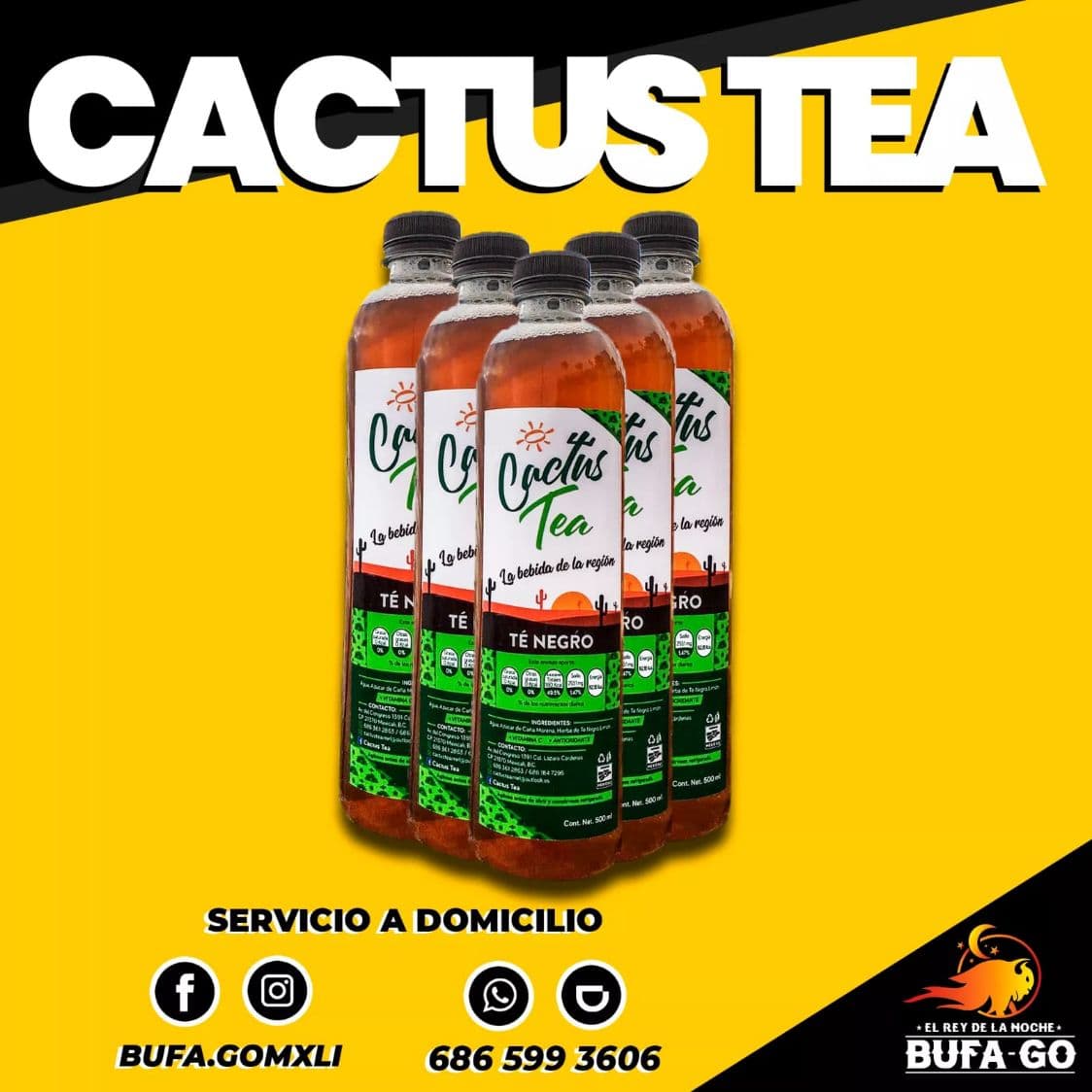 Te Helado Negro Cactus