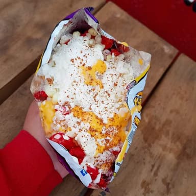 Cheetos con elote
