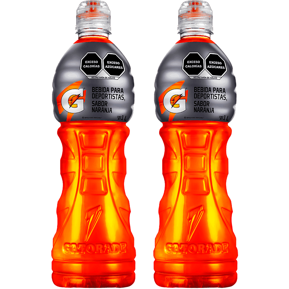 2 Gatorade Naranja 1 Lt