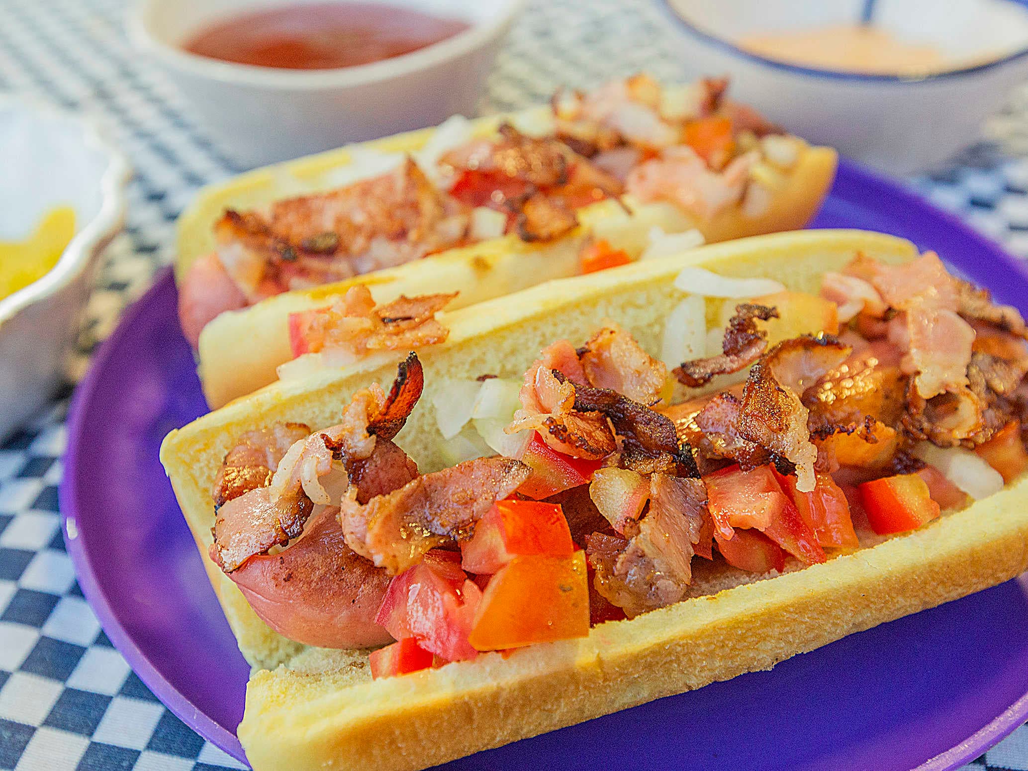 Hot Dog con Tocino