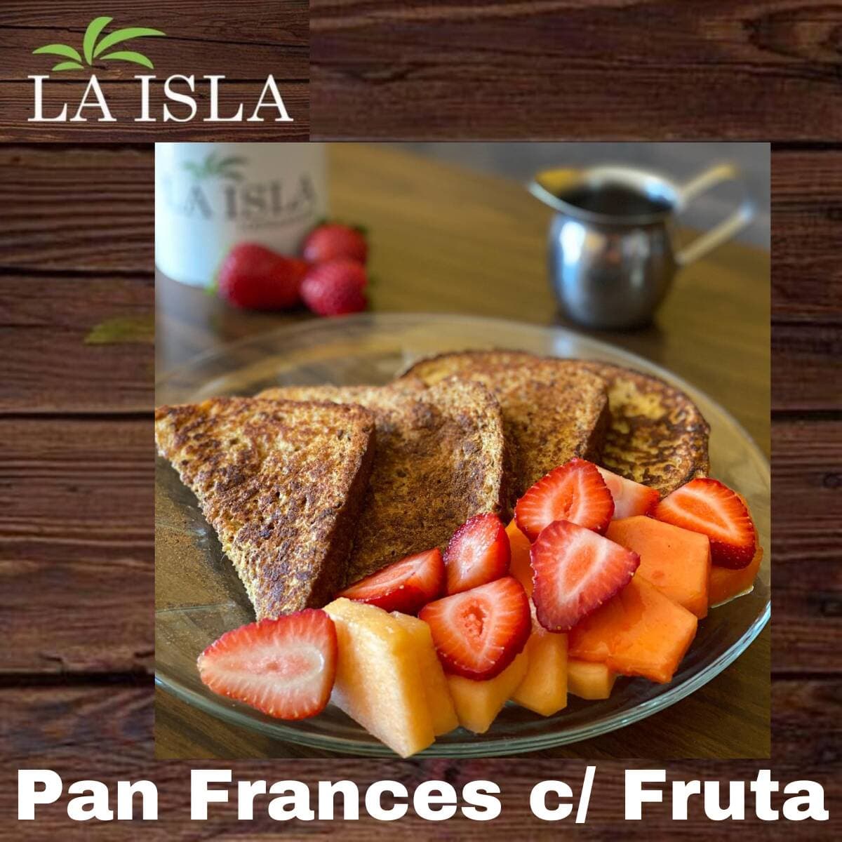 Pan Frances con Pan Tostado y Fruta.