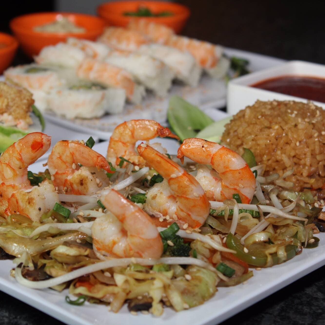 Teppanyaki Combinado de Mariscos
