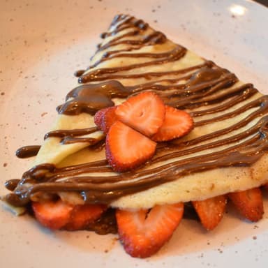 Crepe De Chocolate Con Fresas