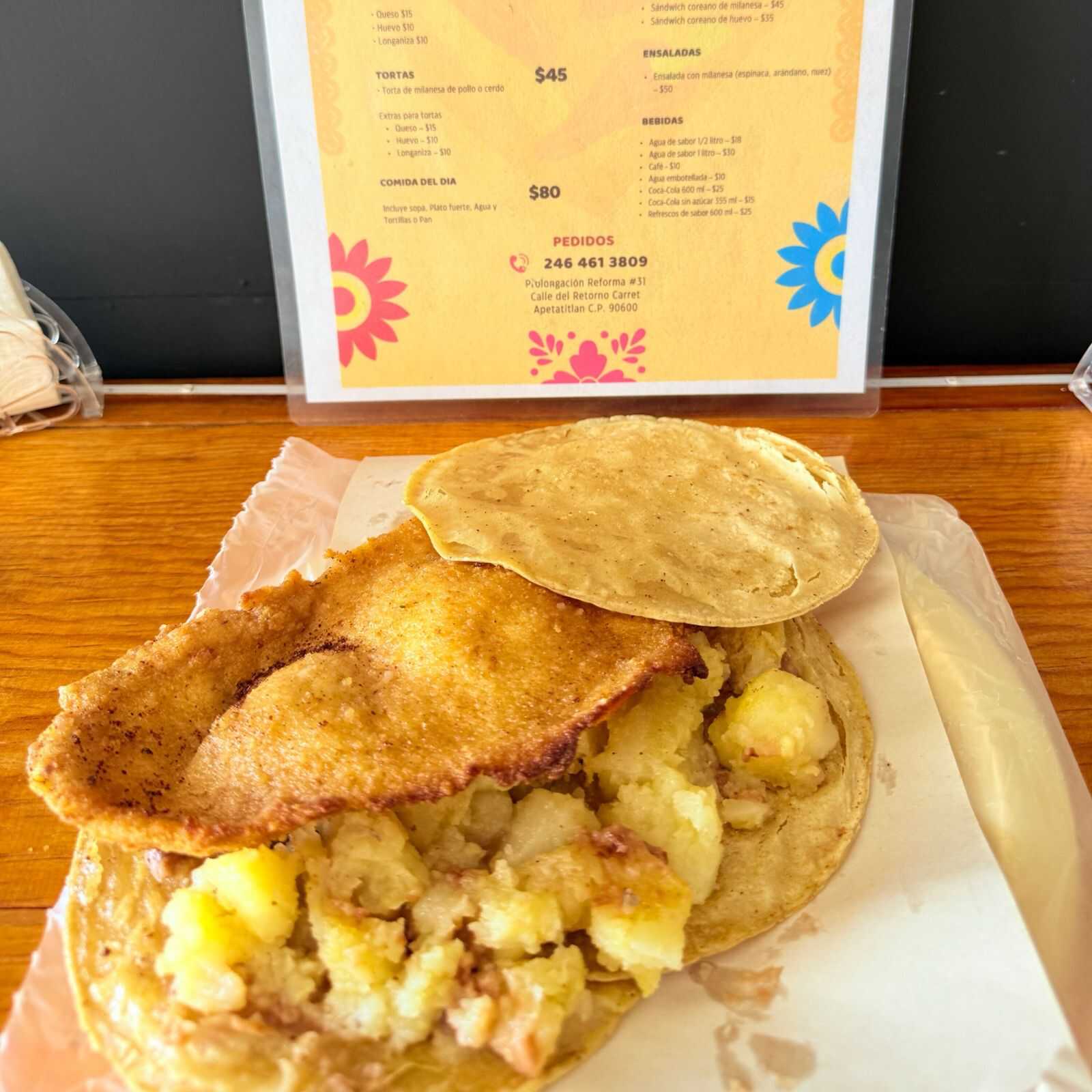 Mega Taco de Milanesa de Pollo
