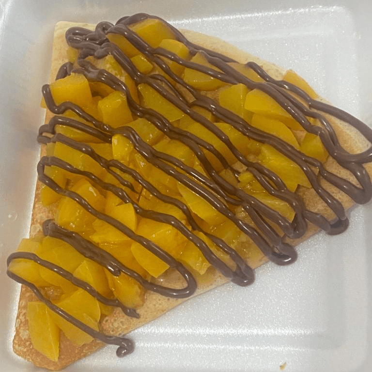 CREPA DURAZNO CON CAJETA