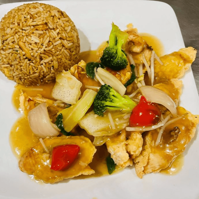 pollo enrollado con verduras