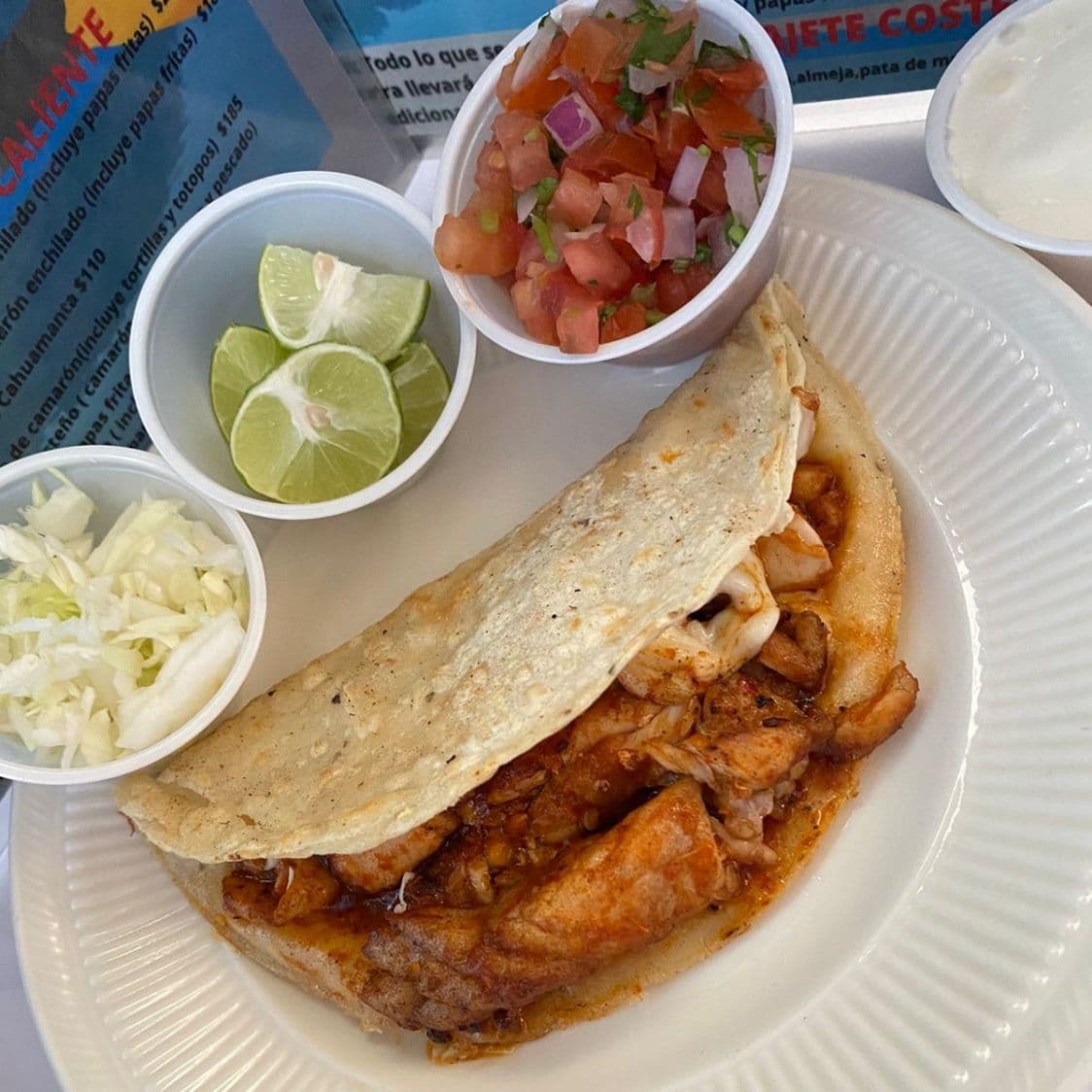 Taco de Pescado Enchilado