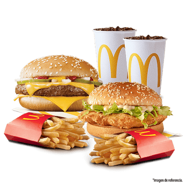 McCombo Mediano Cuarto de Libra + McCombo Mediano McPollo