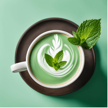 Latte Caliente de Menta