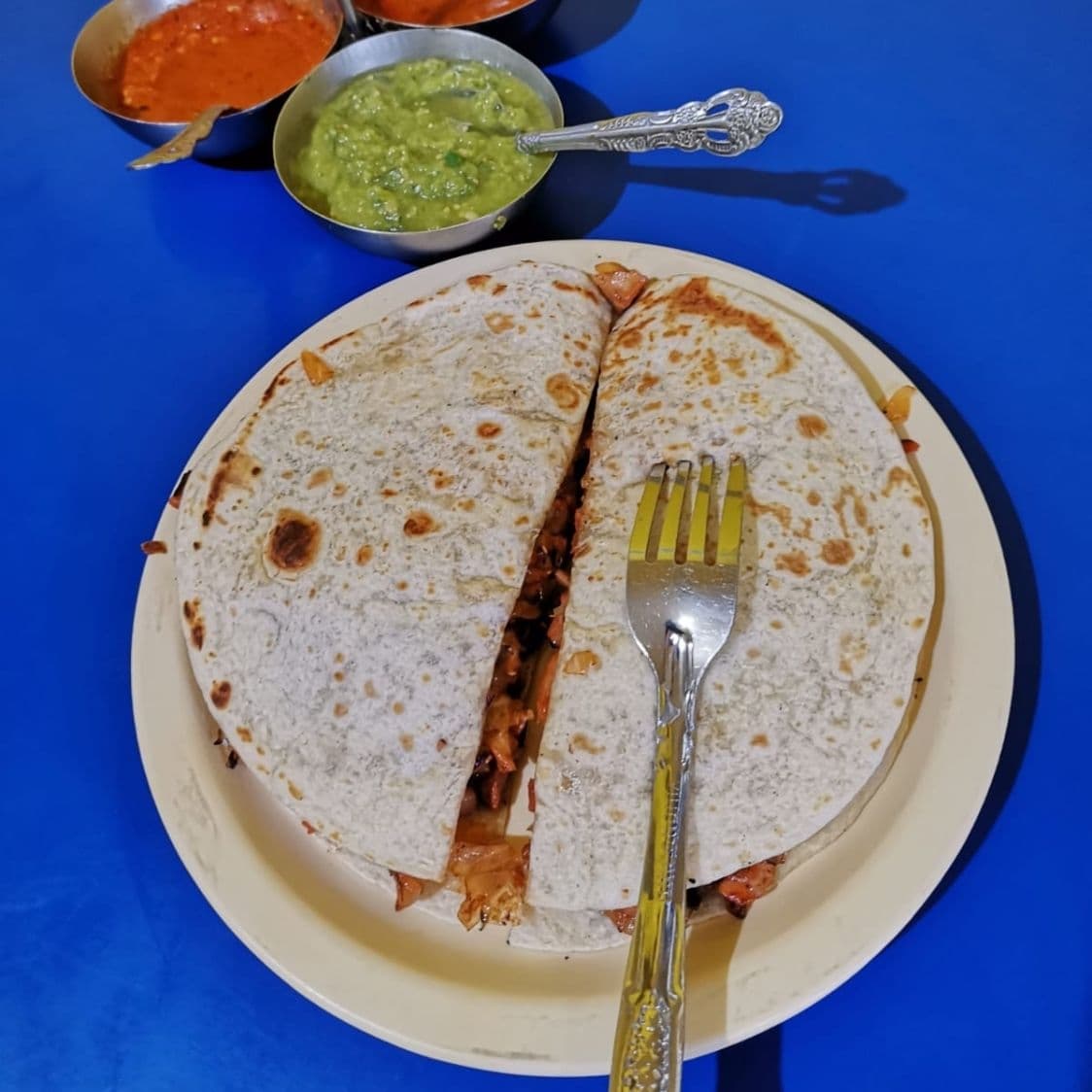 Gringa con carne de su elección