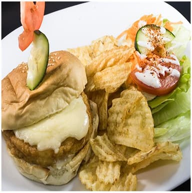 Hamburguesa De Pollo Sencilla