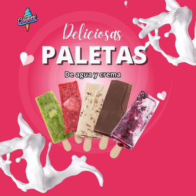 Paleta de Agua o Crema