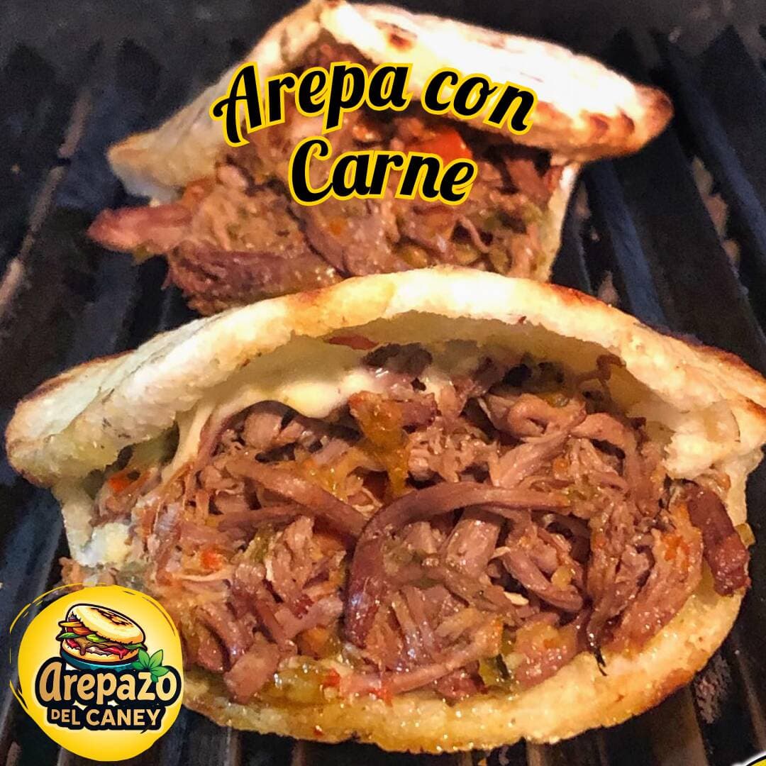 Arepa con Carne