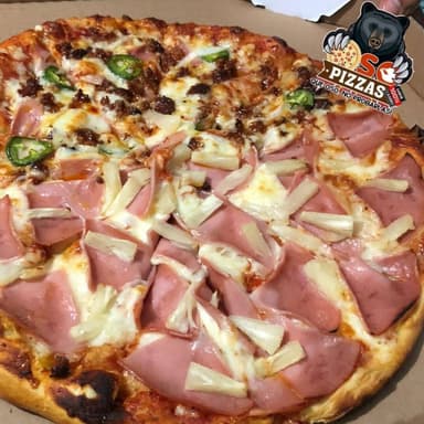 Combo Pizza Carnes Frías con Hamburguesa Americana