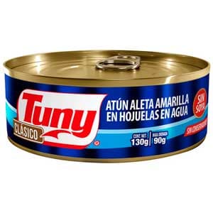 ATUN TUNY EN HOJUELAS EN AGUA 130 G