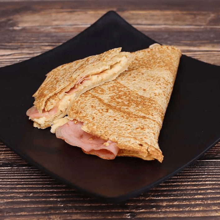 Crepa Jamon con Queso Mozarella
